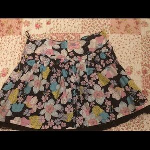 Floral mini skirt